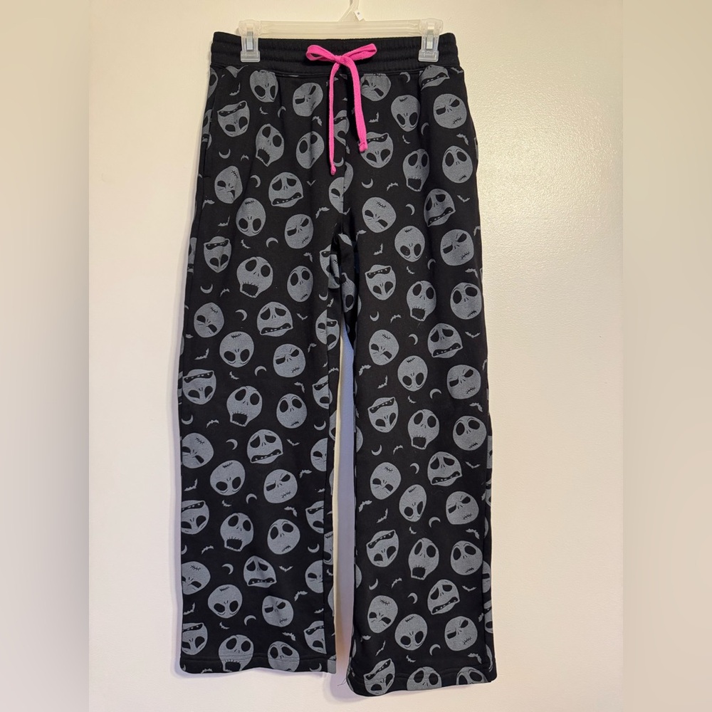 Disney Nightmare Before Christmas Women's Graphic Print Fleece Jogger Pants